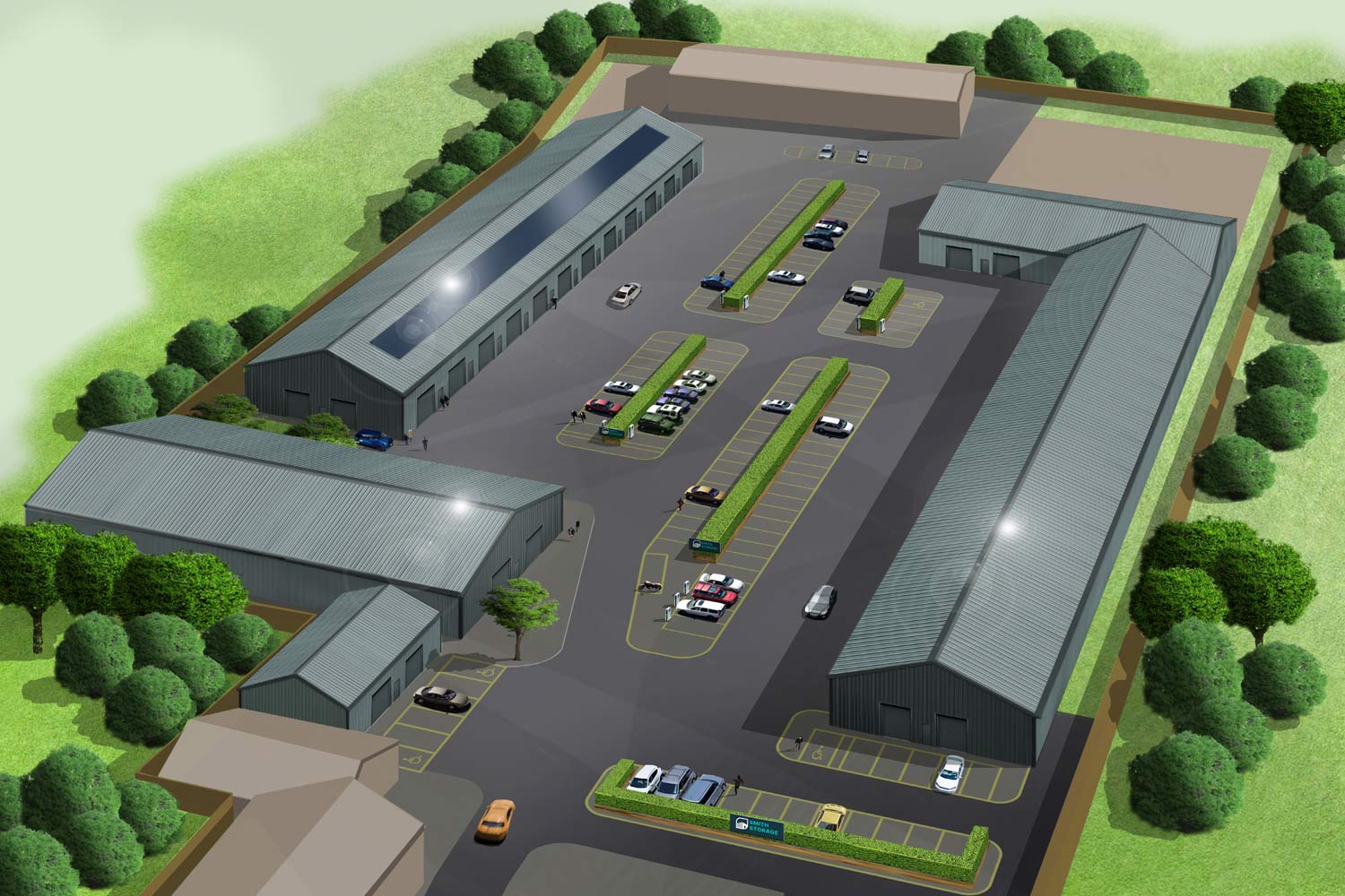 Aeriel views of new planning development